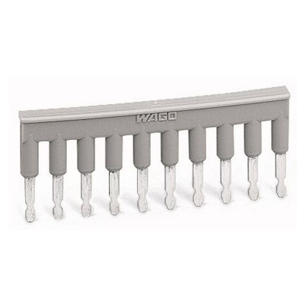 Wago TERMINAL BLOCK JUMPER, 10 POSITION 5MM, GRAY 280490 Zoro